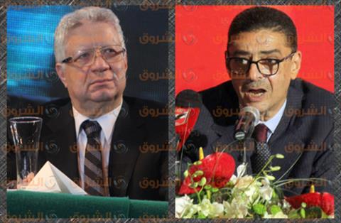 المهندس محمود طاهر و المستشار مرتضى منصور، رئيس نادي الزمالك